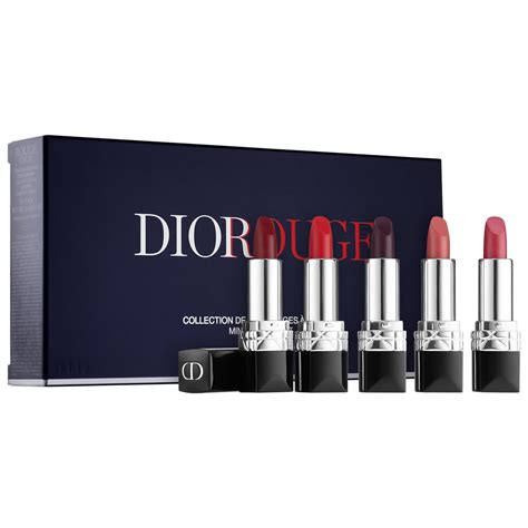 dior mini lipstick gift set|dior holiday lipstick set.